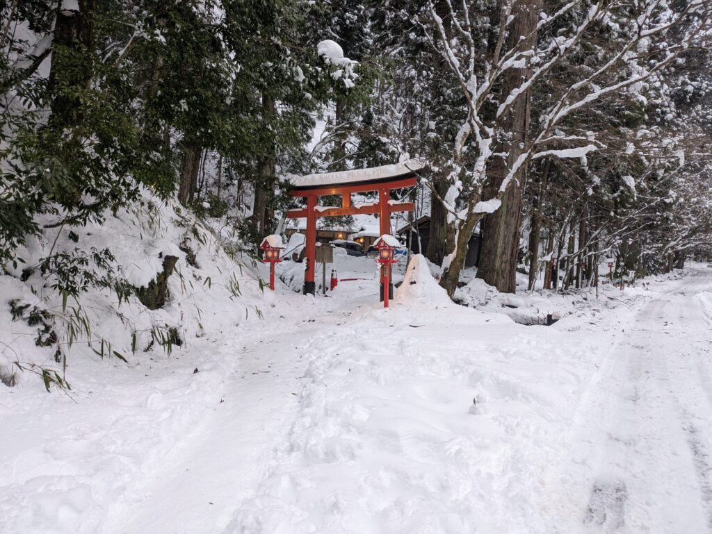 思ひ川雪景色