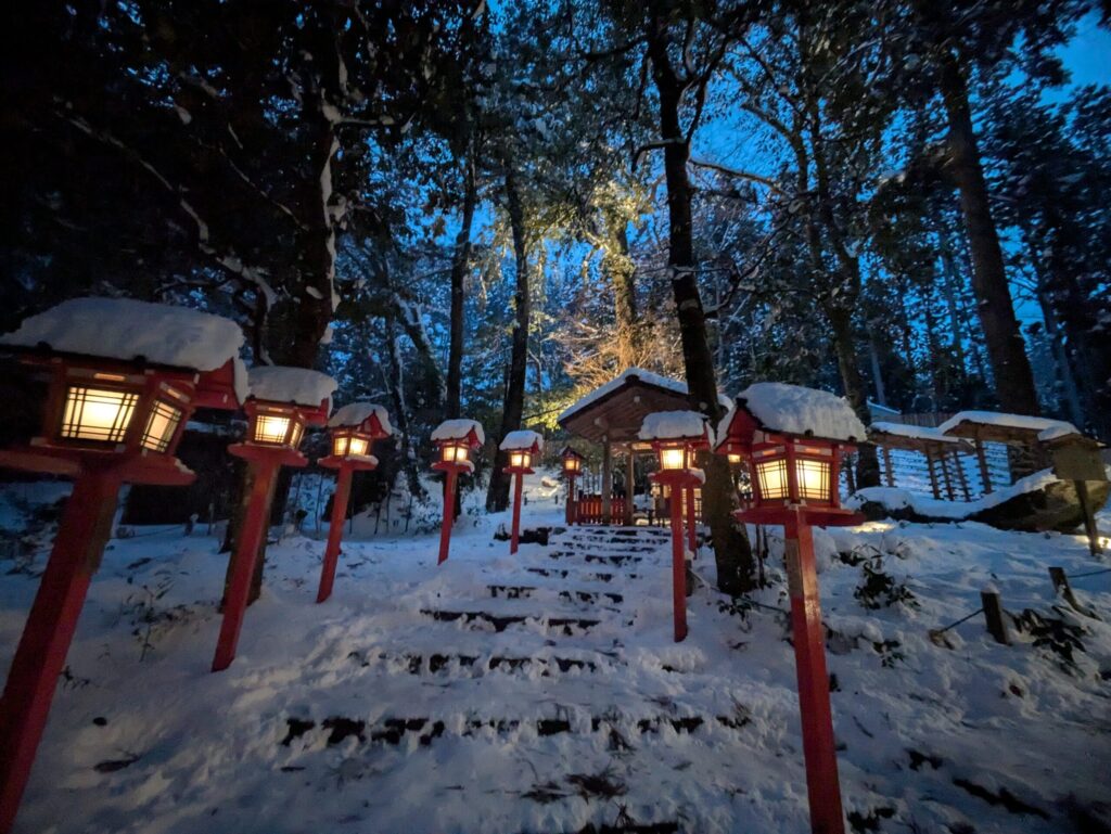 結社雪景色