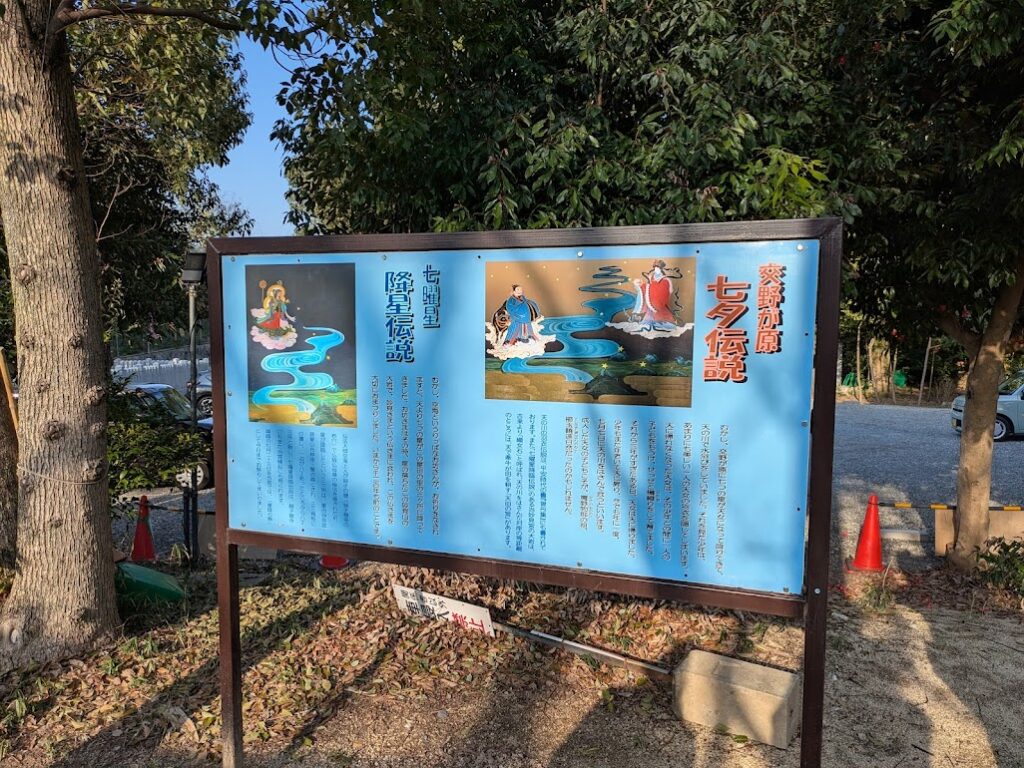 星田妙見宮の伝説看板
